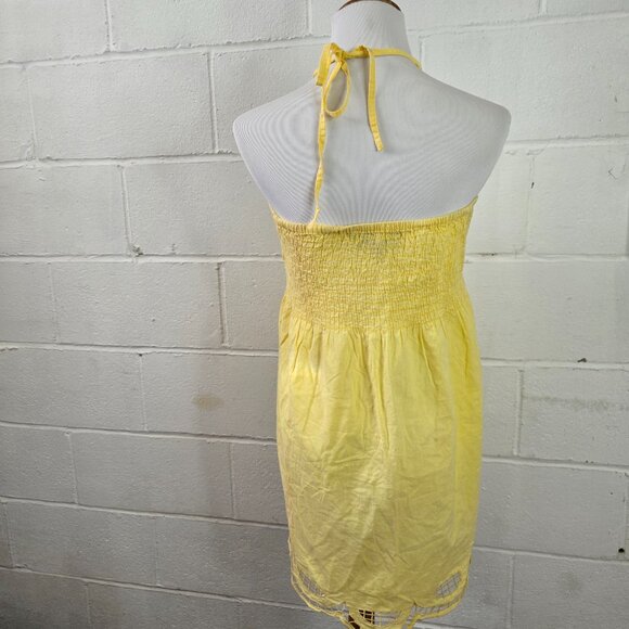 y2k Butter Yellow Pastel Coquette Boho Hippie Fairy Cottage Cowgirl Lacey Top - Picture 8 of 13